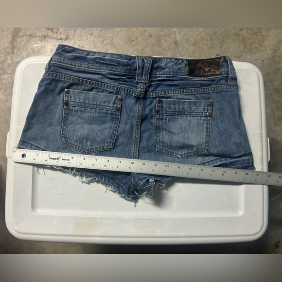 X2 Quality Denim Womens 8 Blue Cut Off Jean Cheeky BootyShorts - Picture 10 of 11